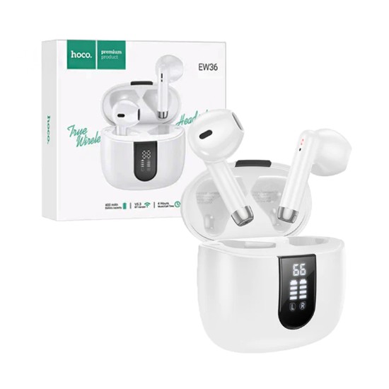 Hoco True Wireless Earbuds EW36 Delicate V5.3 White